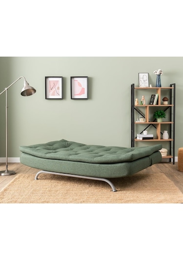 Pafu Rivo Üçlü Yataklı Koltuk - Keten Haki Haki