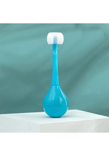 Dolıty Çocuklar Üç Taraflı Diş Fırçası Yenilik Mavi