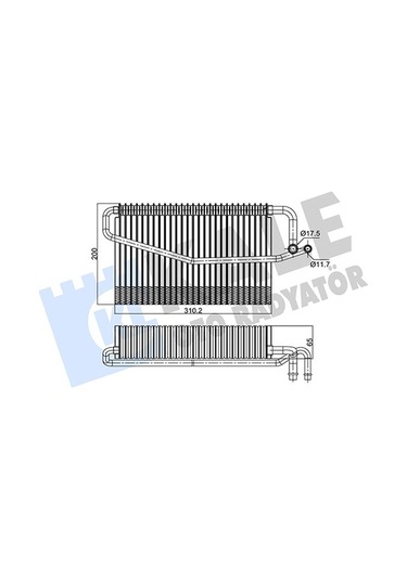 Kale 350130 Evaporator Mercedes W203 Cl203 S203 C209 A209 W463 A2098300358