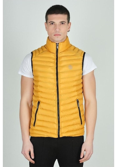 Plus Scorpion Erkek Şişme Mevsimlik Yelek Hafif, Fermuarlı, Şık Ve Rahat S-xxl Açık Sarı