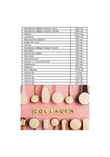 Aromel Type I II III 10000 MG Multi Gold Hidrolize Kolajen 30 Şase 300 G