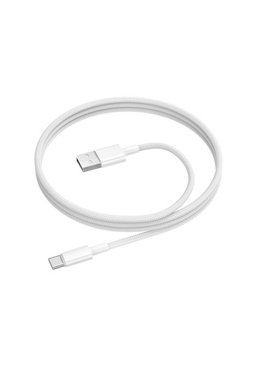 Borofone Bx117 1m 3a Usb Tip-c Kaynağı Şarj Veri Kablosu Beyaz