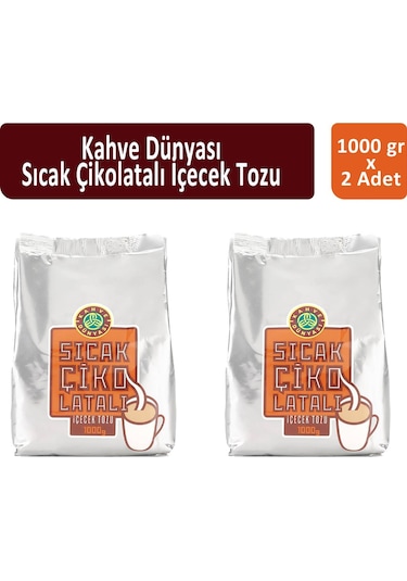 Kahve Dünyası Teneke Sıcak Çikolata 2 x 1 KG