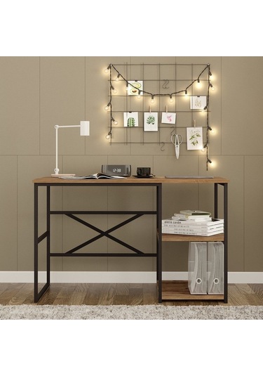 Corr Metal Çalışma Masası Siyah