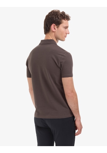 Pierre Cardin Erkek Koyu Kahverengi Tişört Basic 50321128-vr084