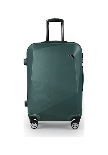 Polo&Sky Elmas Model Haki Renk Orta Boy Valiz Haki