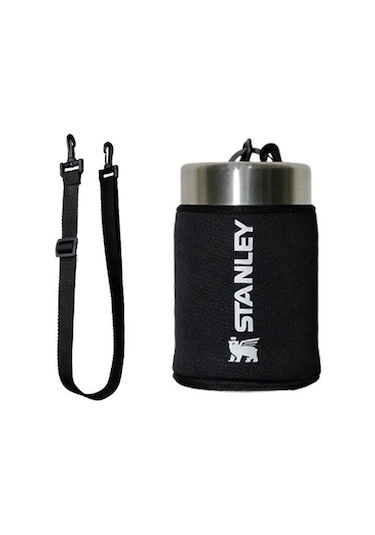 Stanley Neopren Termos Kılıfı Omuz Askılı 0.40 Lt Yemek Termosu Siyah
