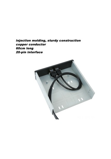 Geeroyoo Optik Sürücü Konumunda Kurulabilir 2 Usb 3.0 Portlu Masaüstü Ön Panel, 20pın Ana Kart Arayüzü İle 5gb/s Aktarım Hızı, Alüminyum Malzeme, Sürücü Gerektirmeden Kullanıma Hazır