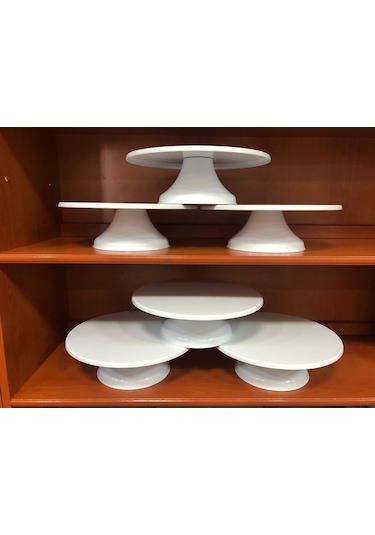 Pasta Sıvama Standı Plastik Beyaz