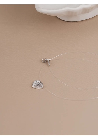 Lucente Balıkçılık İpi Kolye Kalp 925 Ayar Gümüş 327293798 Gümüş