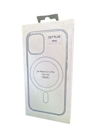 İphone Uyumlu 12/12 Pro İçin Kılıf Kamera Korumalı Magsafe Wireless Şarj Özellikli Şeffaf Kılıf Şeffaf