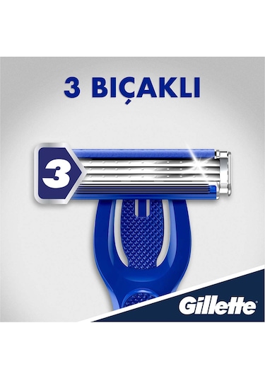 Gillette Blue3 Sensor Hybrid Tıraş Makinesi + Yedek Tıraş Bıçağı 9'lu