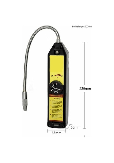 Ebitda Otomotiv Klima Soğutucu Halogen Gaz Dedektörü - Siyah, Sarı