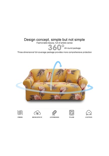 Sones Çift Kişilik Oturma Odası Dört Mevsim Elastik Tam Kapsama Kaymaz Kanepe Kılıfı, Boyut: 145 X 185cm Wen Yi
