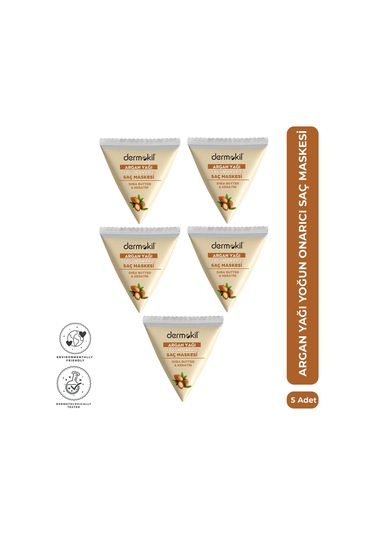 Dermokil Argan Özlü Yoğun Onarıcı Saç Maskesi Seti 25 Ml X 5 Adet