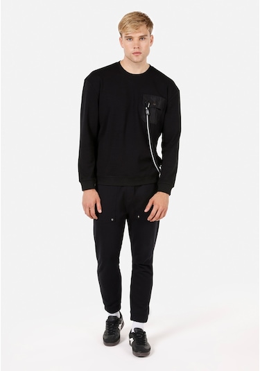 Colin's Colins Siyah Erkek Sweatshirt Cl1071222 Q1.v1 Blk Siyah