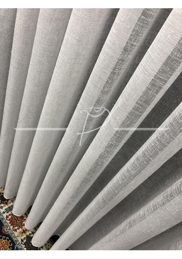 Tül Perde1. Sınıf Foldet Zemin Keten Etek Kurşun Çok Renkli