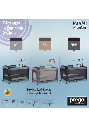 Miami Premium Dönenceli Anne Yanı Oyun Parkı 8040