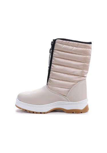 Papuç Sepeti Arzn-3394 Cırtlı Kaymaz Taban Kız Çocuk Bot Çizme Bej