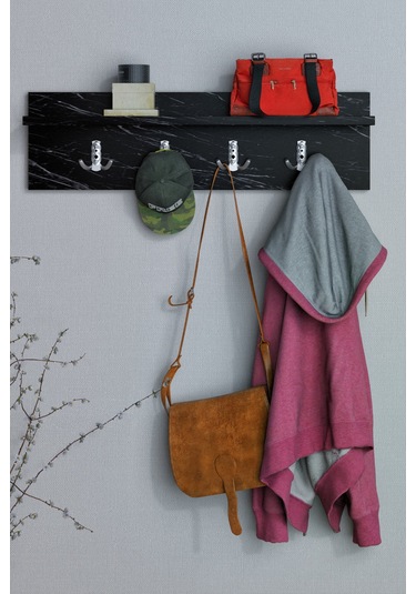 Asela Raflı Antre Genç Odası Duvar Askılığı Anahtarlık