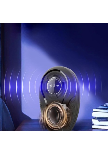 Tenfowee Sessiz Ultrasonik Haşere Kovucu, 110-240v, Bahçe/ Balkon/ Garaj İçin, Hızlı Etki, Plug & Play, W28 Siyah