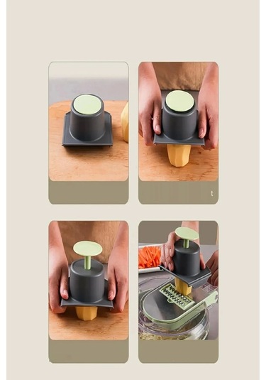 Rende Seti Vegetable Cutter Pro Rende Sebze Doğrayıcı Dilimleyici Hazneli Soğan Küp Kesici Dicer Çok Renkli