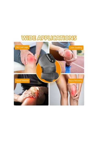 Diz Masaj Aleti, Üç Sıcaklık Ayarı, Gri, Tekli Paket Gri