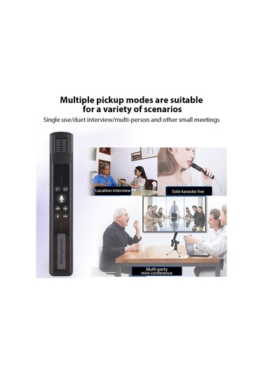 Maiyame Çok Yönlü Mikrofon: Çift Yönlü, Stereo, Usb Ve 3.5mm Bağlantı, 200cm Ses Alma Menzili, Çinko Alaşım, 75g