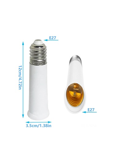 Maiyame E26 Ampul Tutucu Uzatıcı 3'lü Set - Isı Dayanıklı Pbt Malzeme, 60w, 250v, 12cm Uzunluk, Ev Ve Ofis Işık Uyumlu