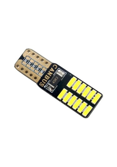 T10 Dipsiz Beyaz Led Ampül 24 Led Smd Canbus 2 Adet
