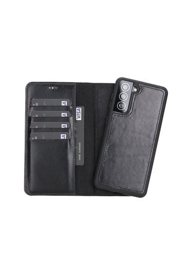 Samsung Galaxy S21 Leather Detachable Wallet Case