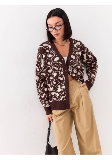 Shatılova M.v. Düğmeli Oversize Sıcak Kazak 281675746