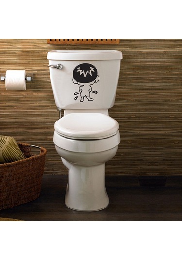 Wc Klozet için Yaramaz Sticker Yapıştırma Model2
