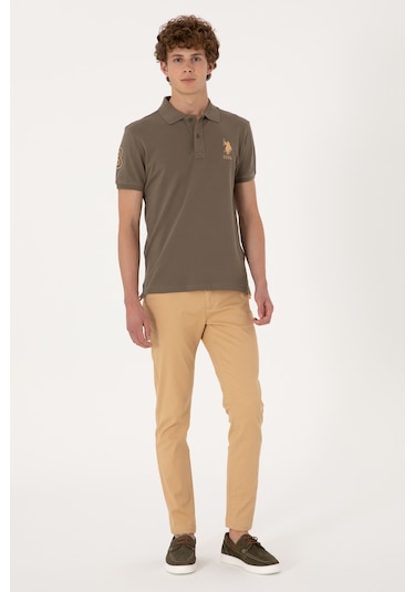 U.S. Polo Assn. Erkek Camel Kanvas Pantolon 50309142-VR015