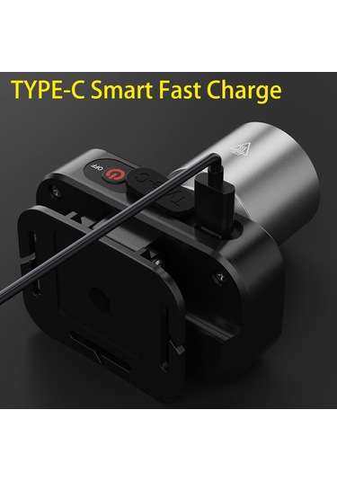 Dolıty Taşınabilir Kafa Lambası Bisiklet Gece Balıkçılık Siyah