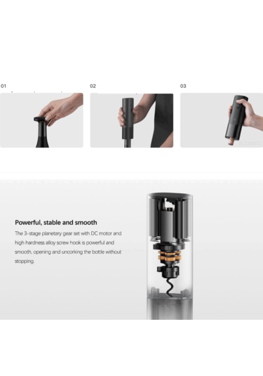 Xiaomi Mijia Elektrikli Şarap Açacağı Kgj001t Siyah