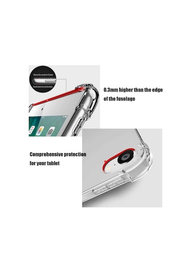 Huawei Uyumlu Mate Pad Pro 10.8 Kılıf Tablet Nitro Anti Shock Silikon - Renksiz