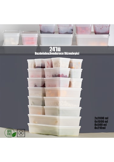 Porsima 2013 24'lü Buzluk Buzdolabı Düzenleyici Saklama Kabı Beya