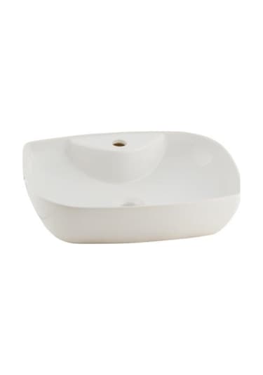 Seramiksan Dies Beyaz Tezgah Üstü Batarya Delikli Lavabo A002161