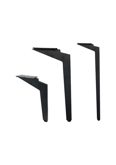 Sones Lh-dj08 Ayarlanabilir Bıçak Şeklinde Metal Mobilya Destek Ayakları, Yükseklik: 62cm Mat Siyah