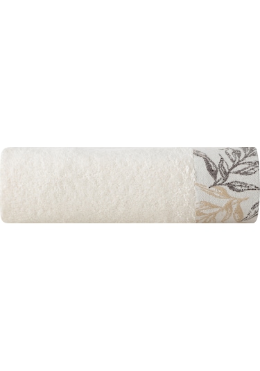 Mudo Home Mona Ekru Leaf Yüz Havlusu 50x80 9043438