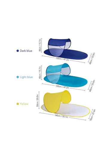 Tongxida Kolay Açılır Katlanır Çocuk Çadırı, İç Ve Dış Mekan Kullanımı İçin Pratik Taşıma Çantası İle Birlikte. Açık Mavi Açık Mavi