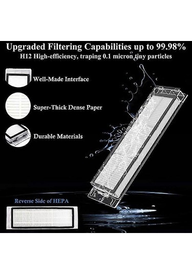 1s S50 S55 S5 Max S6maxv S6 Aksesuarları Robot Süpürge Parçaları İçin 36 Adet Hepa Filtreli Paspas Bezi Fırçası - Yongtao