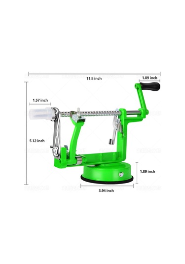 Geeksen El İle Çalışan Ev Tipi 3'ü 1' Arada Kabuk Soğutma, Dilimleme Ve Çekirdek Kaldırma Makinesi - Yeşil Yeşil