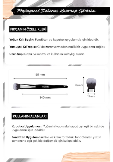 Kapatıcı Fırçası Cre'ars Concealer Brush 112