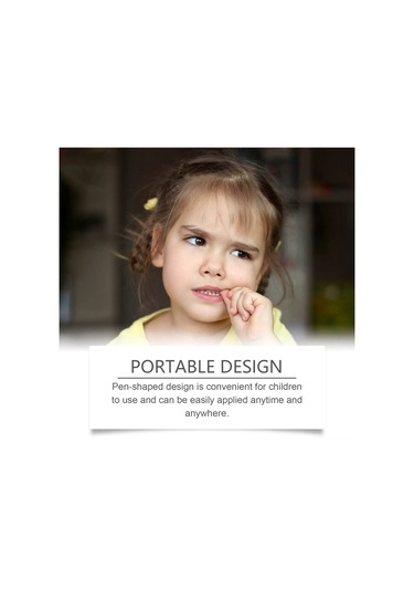 Vkemall Bebekler İçin Gıda Seviyesi Acı Bileşenli Tırnak Keme Alışkanlığı Düzeltme Kalemi - Turuncu