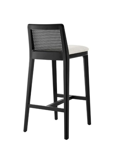 Martha Hazeranlı Bar Sandalyesi Beyaz - Siyah