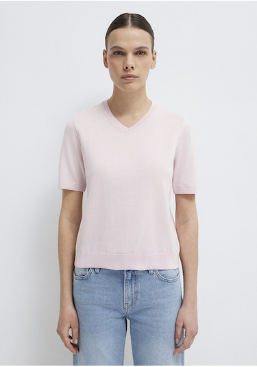 Mavi - V Yaka Pembe Kazak 1710868-70969 Pembe