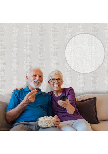 3d Duvar Paneli Boyanabilir Dekota 60x120 Cm / Deri Desenli 7'li Paket-5 M²