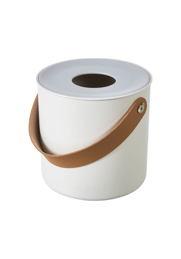 Sones Taşınabilir Ev Mendil Kutusu Sehpa Restoran Masaüstü Peçete Saklama Kutusu, Stil: Yuvarlak